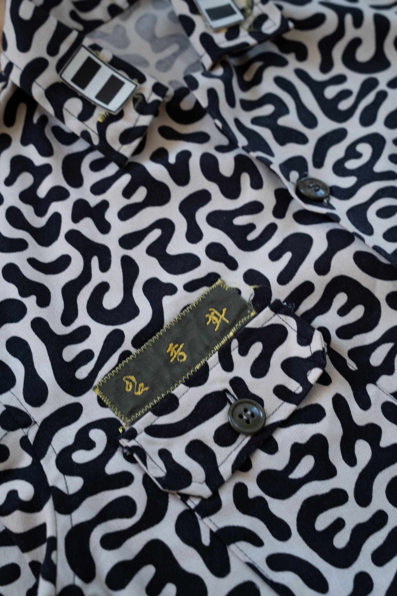 Image of Vintage South Korean Amoeba Camouflage Field Shirt