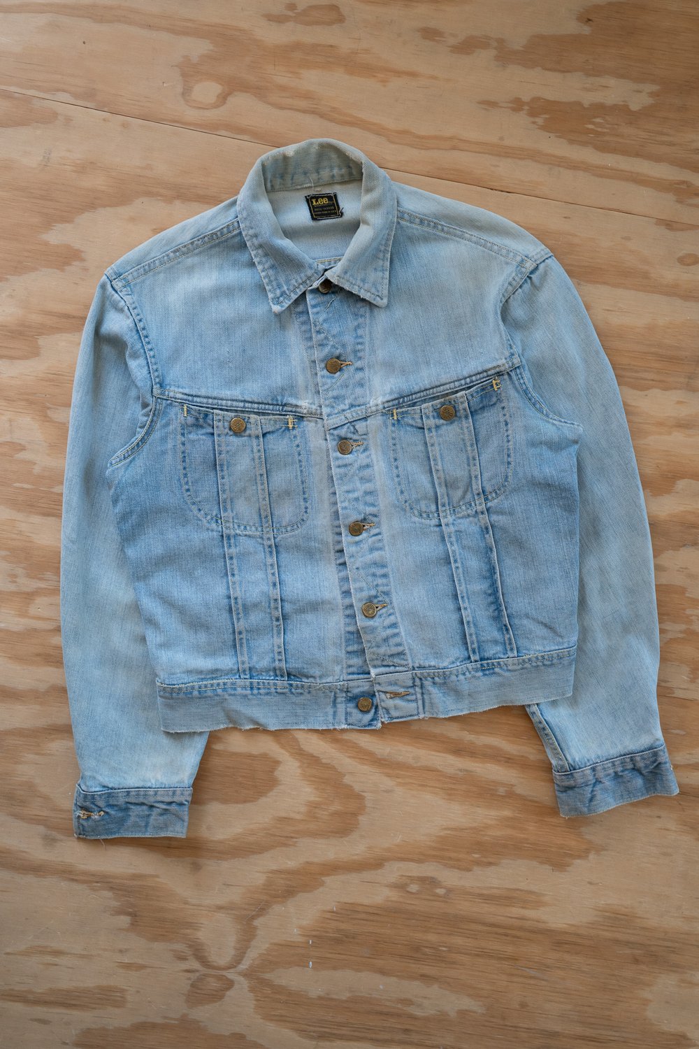 Image of Vintage Lee Rider Sanforized Denim Jacket LIGHT