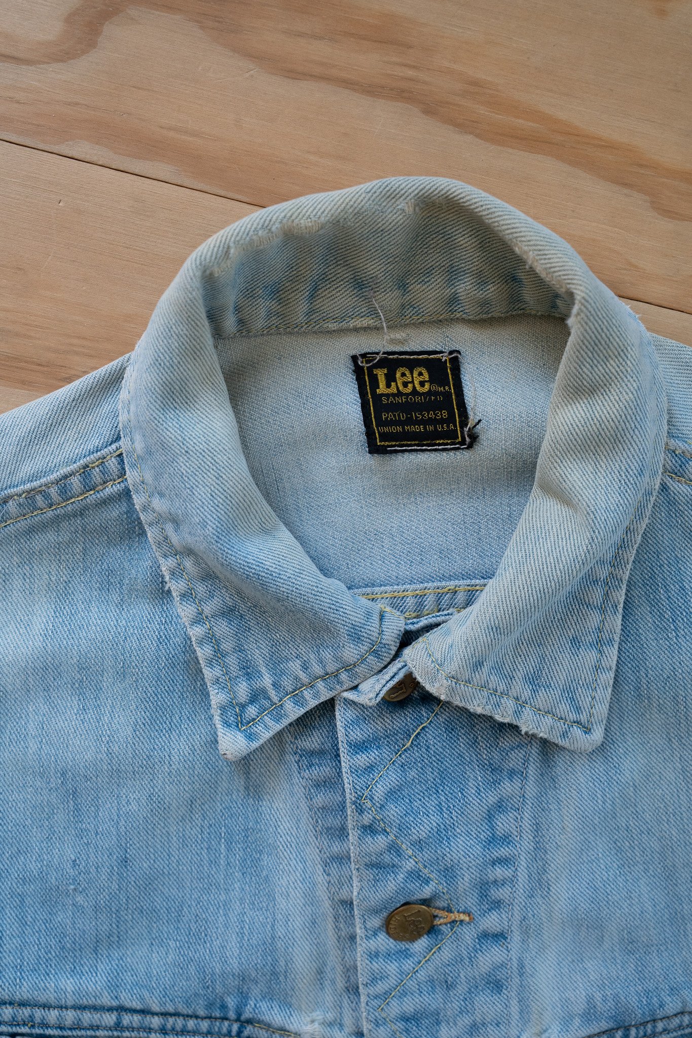Image of Vintage Lee Rider Sanforized Denim Jacket LIGHT