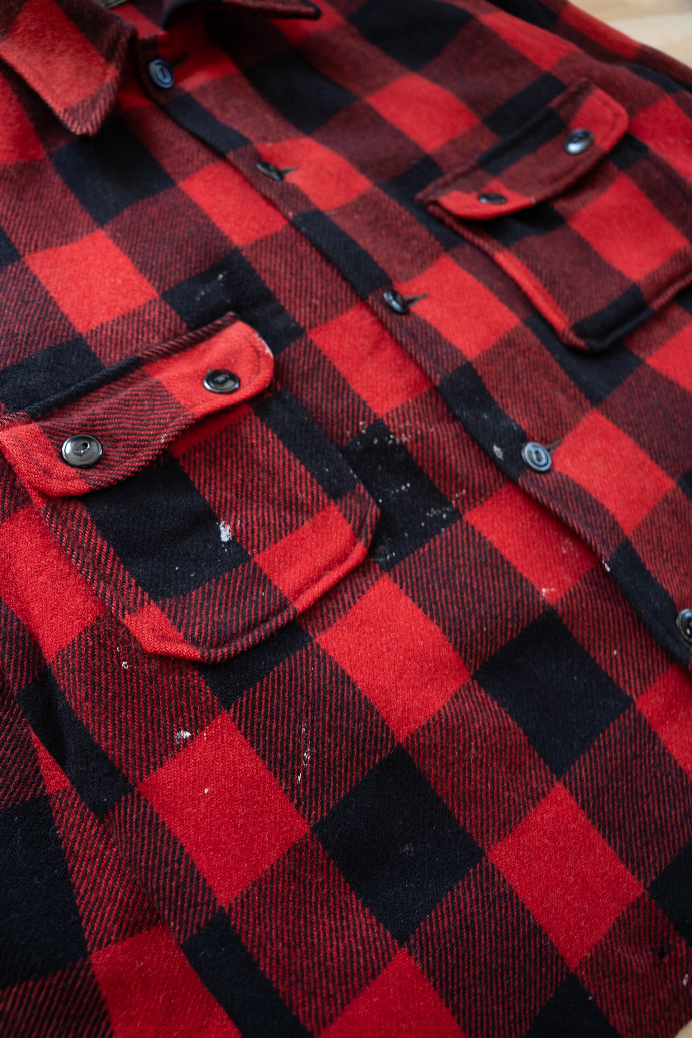 Image of Vintage Buffalo Plaid Wool Hunting Jacket