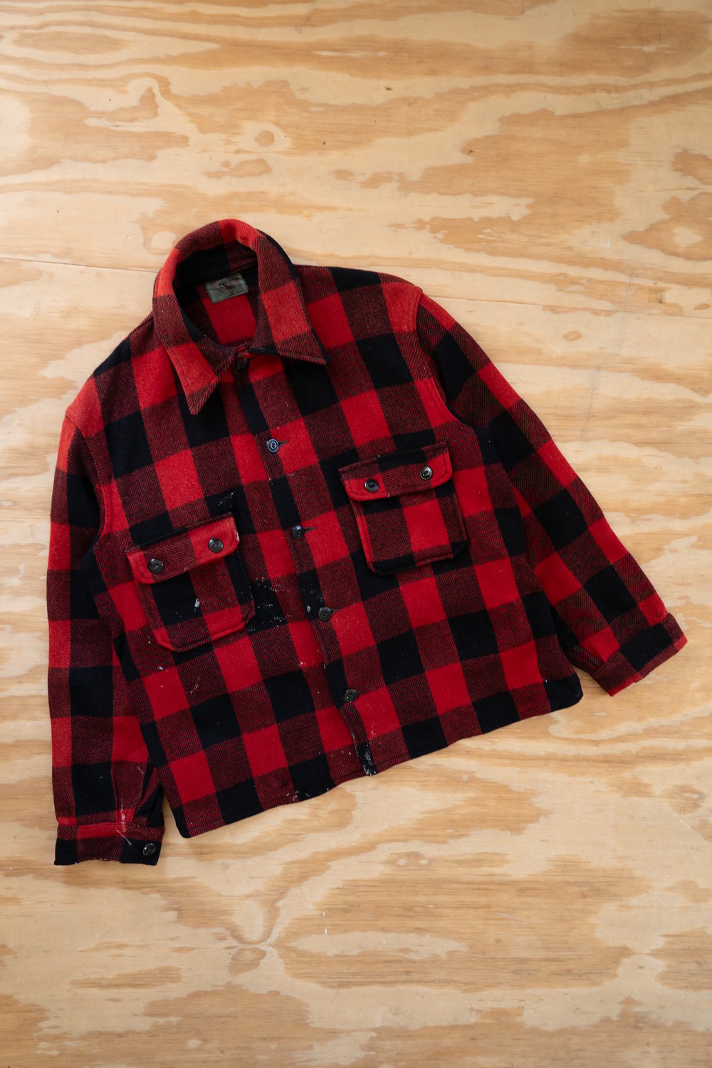 Image of Vintage Buffalo Plaid Wool Hunting Jacket