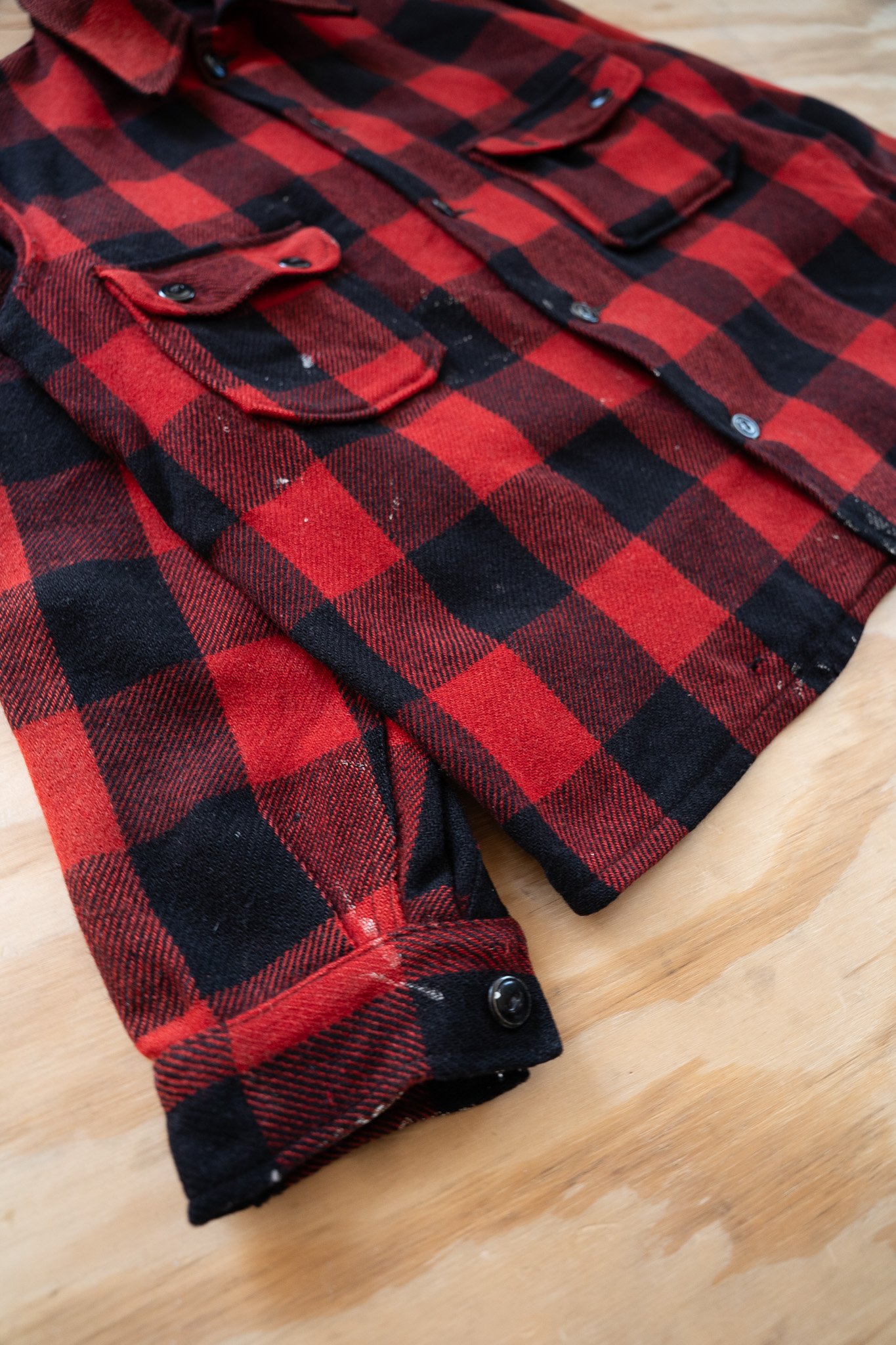 Image of Vintage Buffalo Plaid Wool Hunting Jacket