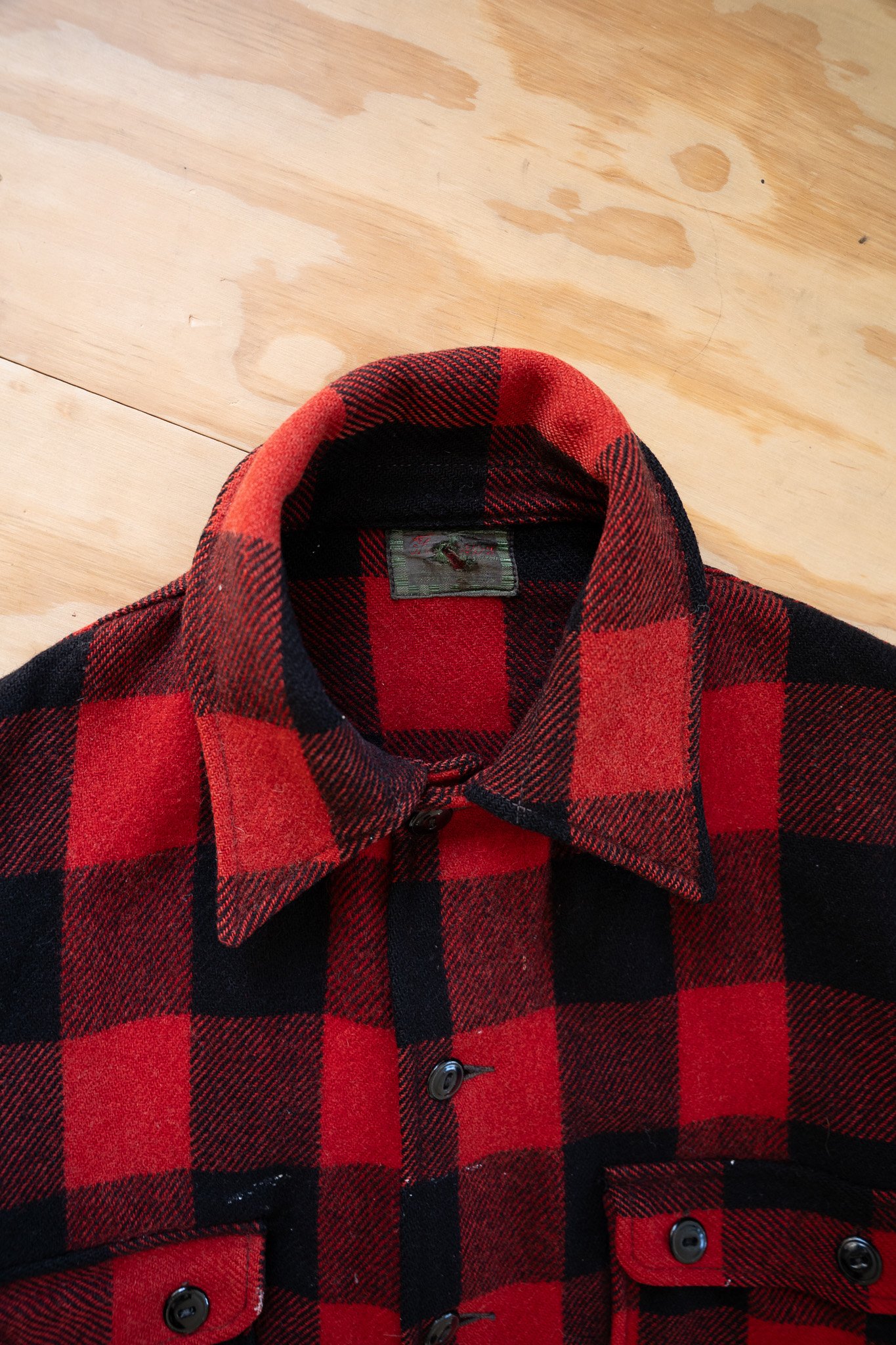 Image of Vintage Buffalo Plaid Wool Hunting Jacket