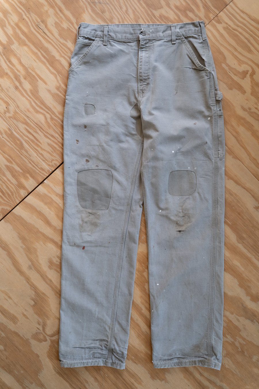 Image of (Sample) Vintage Repaired Painter's Duck Canvas Carpenter Pants