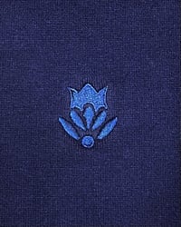 Image 7 of Ready-to-ship Phuncle cropped jumper: Navy