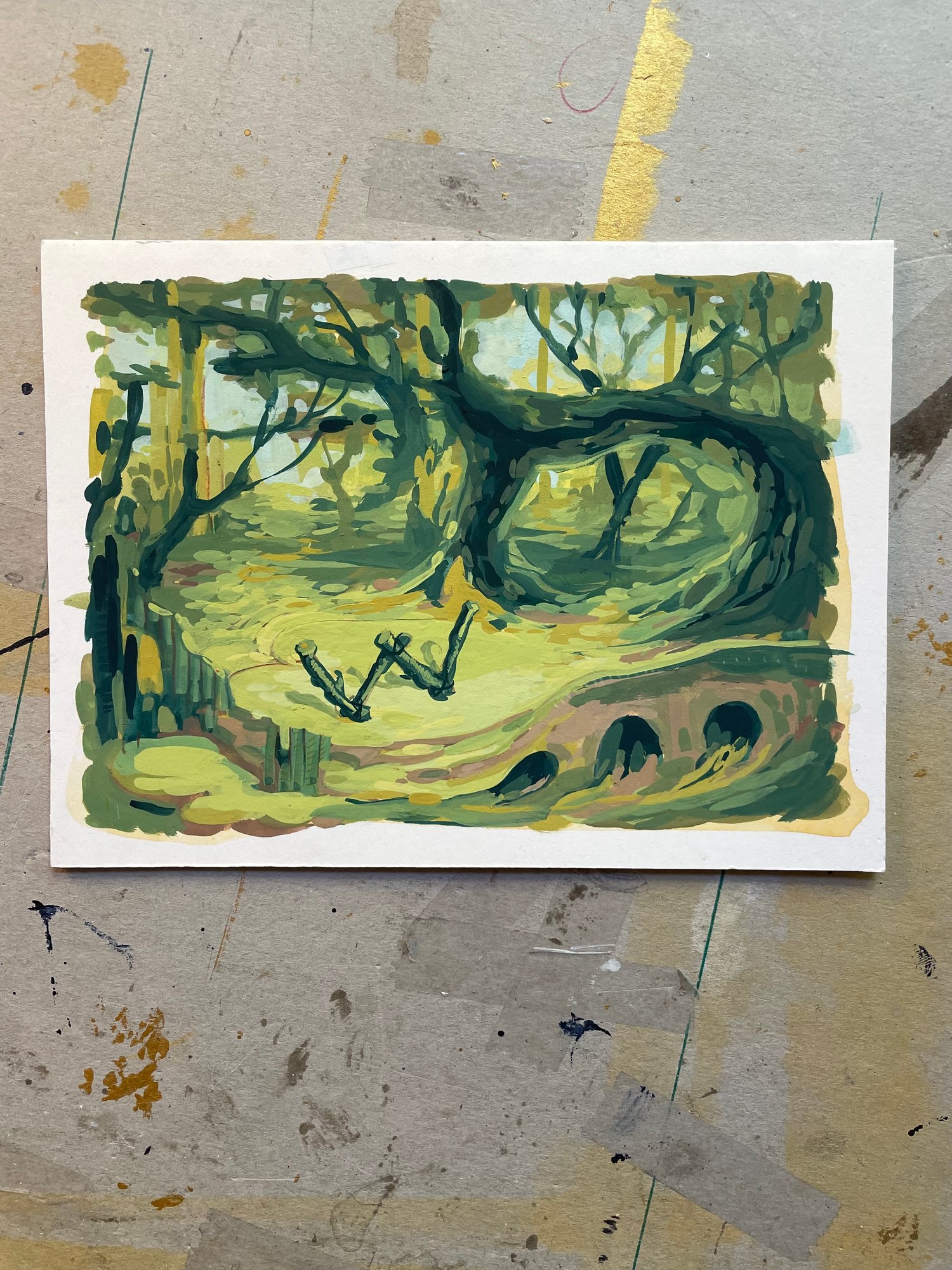 "Wesenswiese" // Original Painting. 