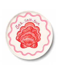 Pink Scallop Plate