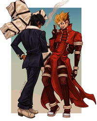 Vash and Wolfwood Print 
