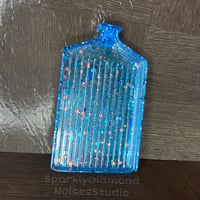 Image 3 of *Only One!* Small Tray-Blue Glittered