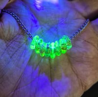 Image 5 of UV BLUE GREEN BEAD SPACERS SET