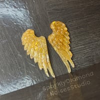 Image 1 of *Only One!* Golden Angel Wings Coverminder Magnet Charms