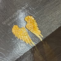 Image 2 of *Only One!* Golden Angel Wings Coverminder Magnet Charms