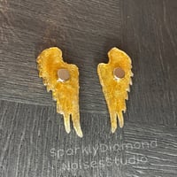 Image 4 of *Only One!* Golden Angel Wings Coverminder Magnet Charms