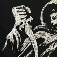 Image 4 of ZEMIAL - TO SLAY WITH SILENT DAGGER T-SHIRT - BLACK (WHITE PRINT)