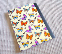 Image 3 of Custom Composition Book, Handmade, College, school, colorful, students, butterfly, colorful