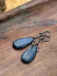 Image 5 of Indigo Blue. Sterling silver and Kyanite stone earrings n69