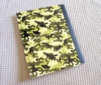 Image 3 of Custom Composition Book, Handmade, College, school, colorful, students, camo, boy