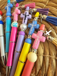 Image 3 of  Jesus Cross Beaded Pens 