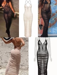 Image 1 of Ms. Lady Cover Up Mesh Dress 