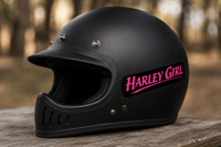 Harley Girl Helmet Sticker