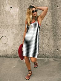 Image 1 of VESTIDO CANALÉ ANCLA ROCK NAVY 