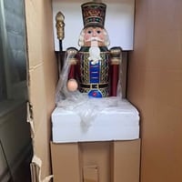 Image 1 of Jeweled Vintage 2007 6 foot Nut Cracker Christmas Soldier NEW