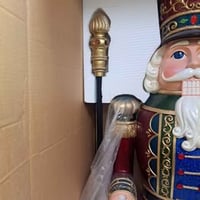Image 2 of Jeweled Vintage 2007 6 foot Nut Cracker Christmas Soldier NEW