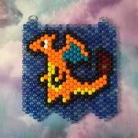 Charizard Beaded Kandi Tapestry