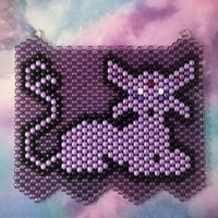 Espeon Eeveelution Beaded Kandi Tapestry
