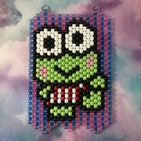 Kawaii Cute Frog Beaded Kandi Tapestry
