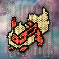 Flareon Eeveelution Beaded Kandi Tapestry