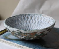 Image 4 of Handmade Organic Paper Mache Bowl | Rustic Coastal Home Decor