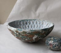 Image 8 of Handmade Organic Paper Mache Bowl | Rustic Coastal Home Decor