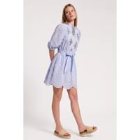 Image 2 of Ultramarine Summer Eyelet Dress in Periwinkle