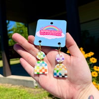 Image 2 of Full Beat Checkerboard Dangles 