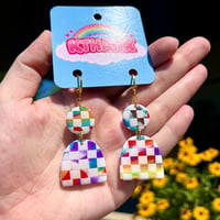 Image 4 of Full Beat Checkerboard Dangles 