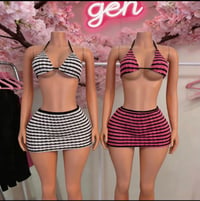 2 piece stripe set 