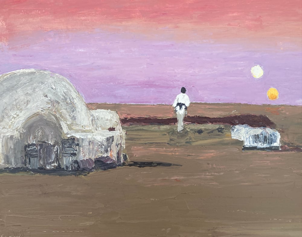 Image of Tatooine sunsets (original on canvas)