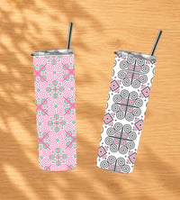 Image 2 of Hmong Snail Flowers Tumbler 20 Oz