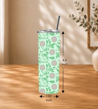 Image 3 of Hmong Snail and Leaves Tumbler 20 Oz