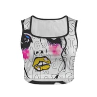 Image 1 of ART AINT FREE CROP TANK