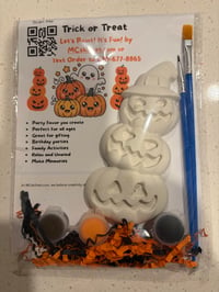 Item 1024 - It's My Birthday Goodie Bag: Trio-Jack-O' Lantern Halloween Pumpkin