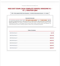 Image 2 of 🩺 2026 HESI Exit Exam RN — Questions & Answers (V1–V7 | NGN Format) BUNDLE