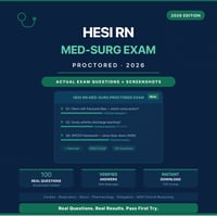 Image 1 of HESI MED SURG RN 2026 QUESTIONS & ANSWERS