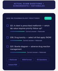 Image 1 of HESI PHARMACOLOGY RN EXAM QUESTIONS & ANSWERS