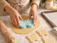 Image 4 of Butterfly Cookie Cutter with Detail Stamp | 3D Printed Butterfly Cutter | Spring Cookie Cutter 