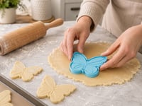 Image 5 of Butterfly Cookie Cutter with Detail Stamp | 3D Printed Butterfly Cutter | Spring Cookie Cutter 
