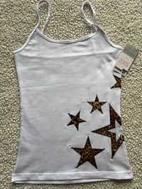 Image 1 of Size XXS leopard print star cami 