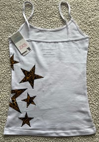 Image 2 of Size XXS leopard print star cami 