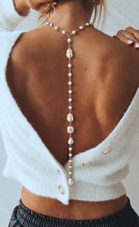 Image 1 of The CHIARA Pearl Lariat